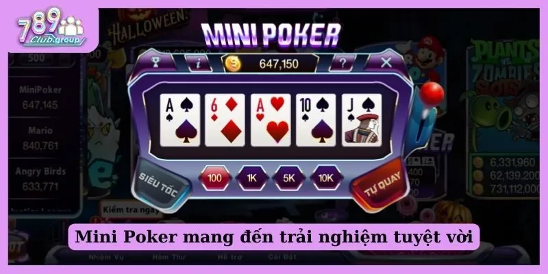 Top game slot hay - Tinh hoa hội tụ săn thưởng cực phê! 2 Mini Poker thuộc top game slot hay nhất hiện nay
